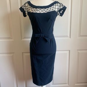 Navy Blue Tatyana Wiggle Dress Extra Small